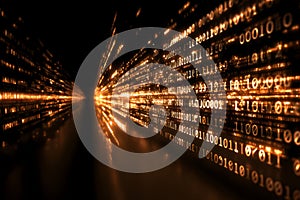 Abstract Visualization of Post-Quantum Cryptography Concepts in Futuristic Digital Style for Tech and Editorial Use