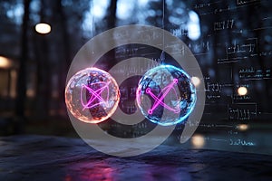Abstract visualization of quantum superposition photo