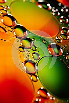 abstract and visually captivating background filled with colorful bubbles suspended in liquid.