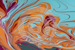 Abstract vivd wavy object. Abstract dynamic background. Futuristic swirling lines