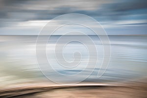 Abstract Volendam Lake photo