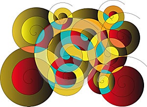 Abstract voluted background