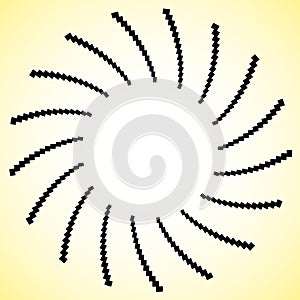Abstract vortex, spiral elements. Geometric circular illustrat