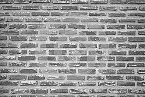 Abstract Wall black brick wall texture background pattern, brick surface backgrounds. Vintage Brickwork or stonework flooring