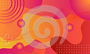 Abstract wallpaper background for a colorful orange , eyecatching banner suitable for a desktop or brochure