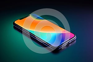 Abstract wallpaper design for smart phone or tablet. Modern progressive colorful background template