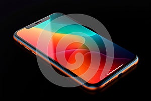 Abstract wallpaper design for smart phone or tablet. Modern progressive colorful background template