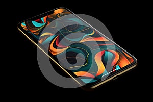 Abstract wallpaper design for smart phone or tablet. Modern progressive colorful background template