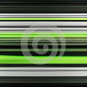 Abstract wallpaper with lively green neon lines dancing energetically over a pitch-black canvas, leaving trails of vibrant energ