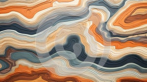 Abstract Wallpaper, seamless, soft curvy waves, soft earth colors, gradient, Wood carving layers, background