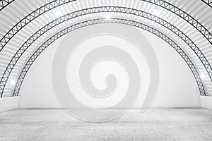 Abstract warehouse interior