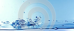 Abstract Water bubble drops splash background