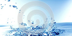 Abstract Water bubble drops splash background