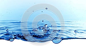 Abstract Water bubble drops splash background