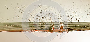 Abstract Water bubble drops splash. Nature background