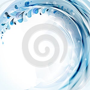 Abstract water drops