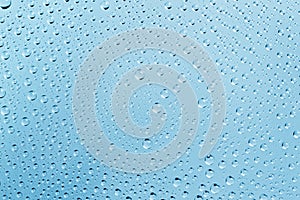 Abstract Water Drops Light-blue Background