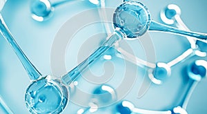 Abstract water molecules design. Atoms formula. Abstract dna background for chemistry science banner or flyer. Science