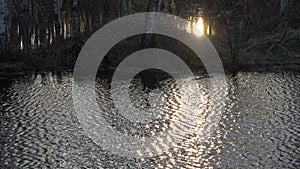 Abstract water with reflections video background