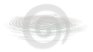 Abstract Water Ripple Rings Concentric Design Vector, vector design Generative AI