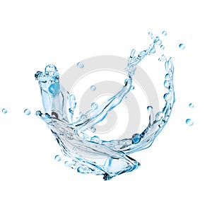 Abstract water splash