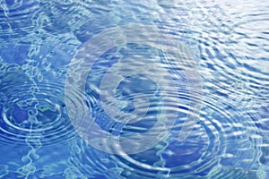 Abstract of water waves in the pool background