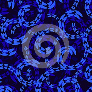 Abstract water whirl seamless pattern background