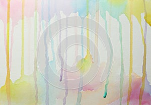 Abstract watercolor and acrylic flow blot painting. Color canvas texture background