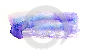 Abstract watercolor background in blue