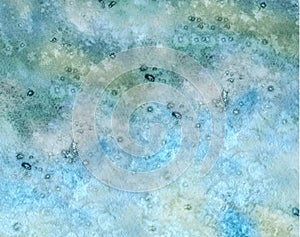 Abstract watercolor background of blue-green vintage color. design concept .Turquoise Paper Texture