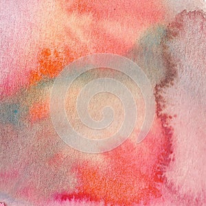 Abstract watercolor background, Hand painted.