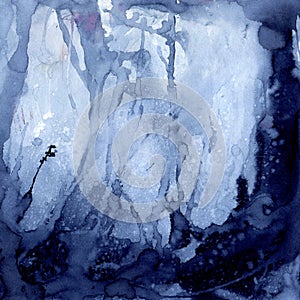 Abstract watercolor background of Indigo colors photo