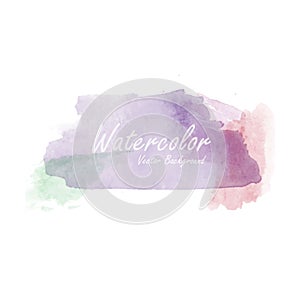 Abstract watercolor background template vector