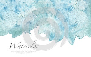 Abstract watercolor blot painted background. Texture paper. Isolated.