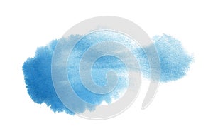 Abstract watercolor blue spot. Template for the design of posters, invitations, cards.