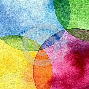 Abstract watercolor circle background