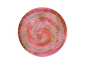 Abstract watercolor circle painted background