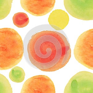 Abstract watercolor circle painted background.