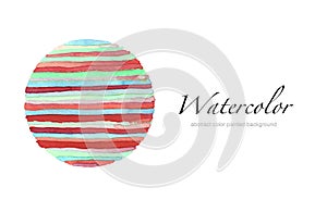 Abstract watercolor circle painted background. Texture paper. Is