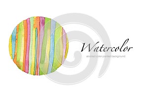 Abstract watercolor circle painted background. Texture paper. Is
