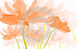 Abstract Watercolor Dandelion