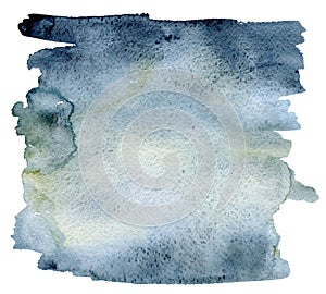 Abstract Watercolor Dark Blue Background