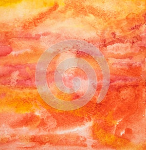 Abstract watercolor hand painted landscape background
