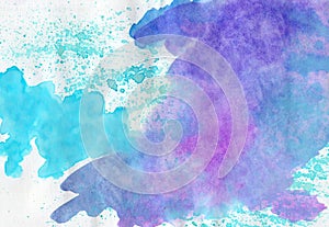 Abstract watercolor multicolored background