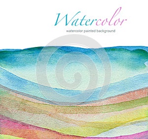 Abstract watercolor painted background