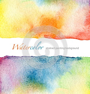 Abstract watercolor painted background