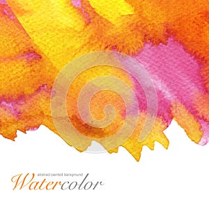 Abstract watercolor painted background.