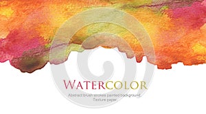 Abstract watercolor painted background.