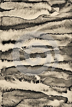 Abstract watercolor on paper texture as background. In Sepia ton