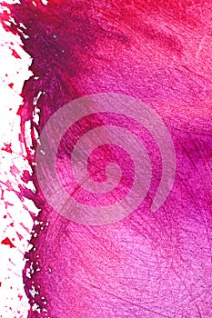 Abstract Watercolor Pink Hand Painted Background